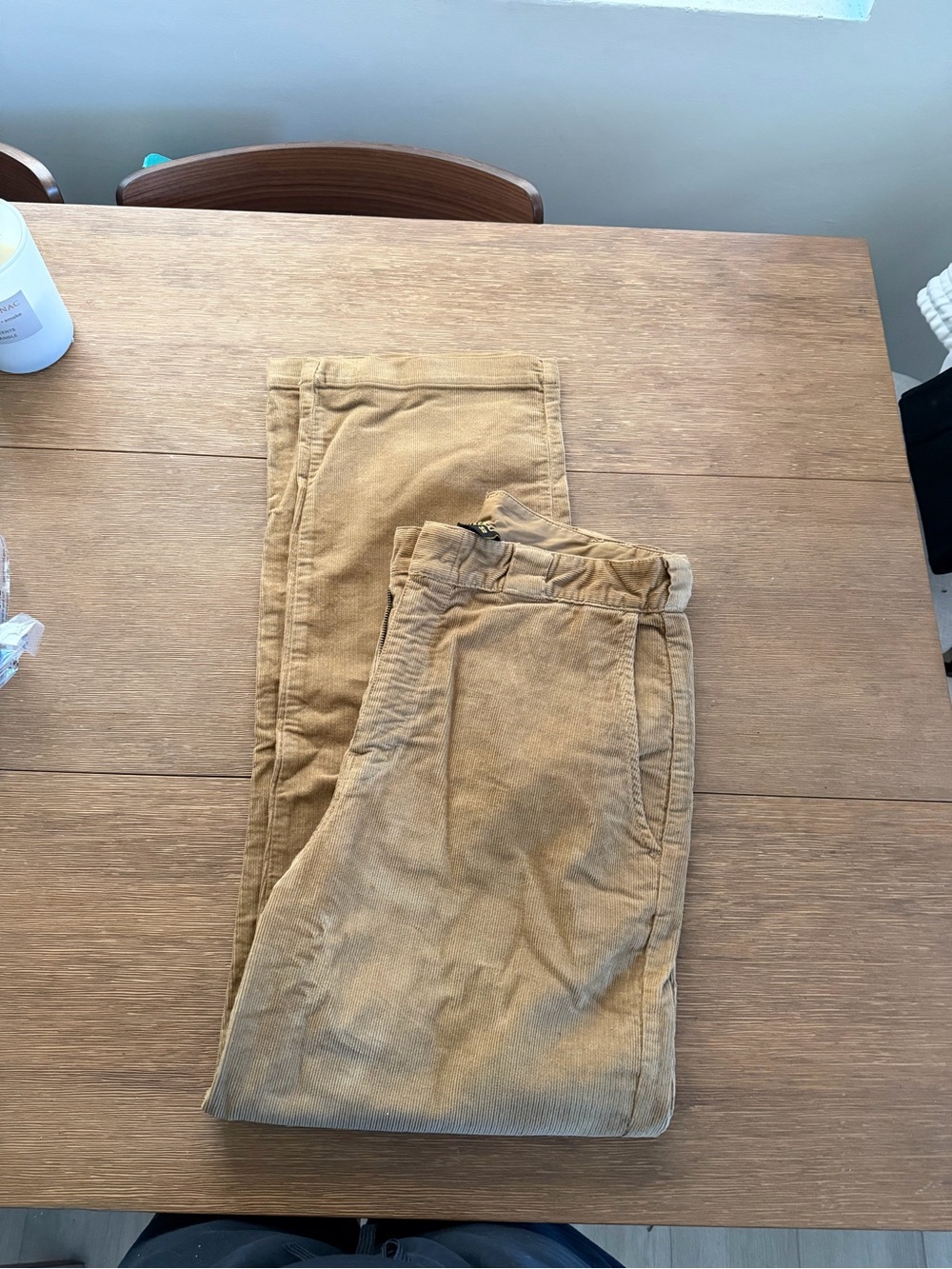 Men's Drew House Tan Corduroy Pants - Classic Casual Fit